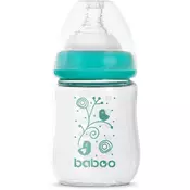 Baboo Anti-colic Glass Feeding Bottle Wide Neck steklenička za dojenčke 0m+ 150 ml