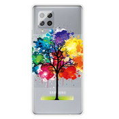 TPU gel ovitek Rainbow Tree za Samsung Galaxy A42 5G