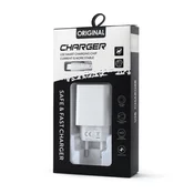Kucni punjac 2.1A sa USB na Type C kablom CE beli
