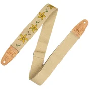 Levys Flowering Vine Hemp Yellow Tekstilni kitarski pas (Kot novo)