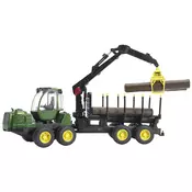 Traktor sa prikolicom i drvima Jonh Deer Bruder 021337