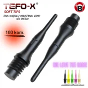Plastične pikado konice BULLS Tefo-X® 6mm - 2BA (100 kom)