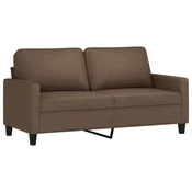 Vidaxl Dvosed rjav 140 cm blago