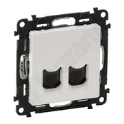 LEGRAND Vtičnica 2 x RJ 11 bela VALENA LIFE