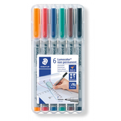 Staedtler marker Lumocolor Nonpermanent, F, 6/1 v Staedtler etuiju