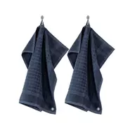 Set of 2 kitchen towels, cotton, 50 x 50 cm, Pharao, Dark Blue - Tis