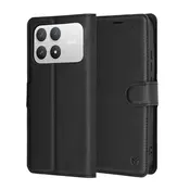 Etui Techsuit Leather Folio za Xiaomi Poco F8 Pro - črn