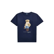 Polo Ralph Lauren Majica mornarska/moder denim/svetlo rjava/temno rjava