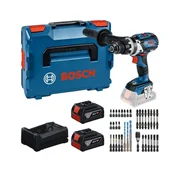 BOSCH Sada náradí GSB 18V-110 C + 2× GBA 5.0Ah + GAL 12V/18V-80 + sada bitu 0615A500E0