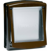 PetSafe plastična vrata z rjavo prozorno loputo, izrez 18,5x15,8 cm