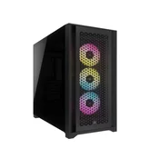 Kucište CORSAIR iCUE 5000D AIRFLOW Mid-Tower/Gaming/ATX/kaljeno staklo/bez napajanja/RGB/crna