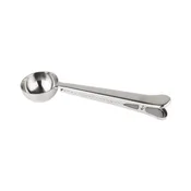 Cafe Ole measuring scoop with clip, stainless steel - Grunwerg