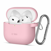 OVITEK TECH-PROTECT SILICONE HOOK APPLE AIRPODS 4 DUSTY PINK