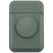 UNIQ Flixa magnetic card wallet with stand green MagSafe (UNIQ-FLIXA-LICHENGREEN)