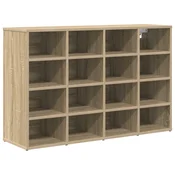 Vidaxl omara za čevlje Sonoma hrast 103 x 30 x 67 cm Konstruiran les