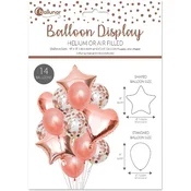 IRIS baloni set promjera 18 i 9 cm, oblika srca/zvijezde/lopte, miješane boje crvena/zlatna, prazni/napunjeni konfeti 28854-RGCC