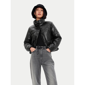 Gap Jakna iz umetnega usnja 486399 Črna Regular Fit