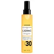 LIERAC Olje za zaščito pred soncem SPF 30 Sunissime (svilnato olje za sončenje) 150 ml