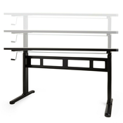 VonHaus adjustable Sit & Stand workbench black