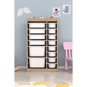 Hanah Home Višenamenska komoda Montana Xs 2D4N8U, 69 x112.2 x29.6 cm, Braon-bela