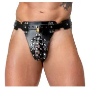 Zado Chastity Leather String 2010291 Black