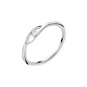 DIAMANT LETERNEL Prstan Ring aus 375 Weißgold mit Diamant srebrna