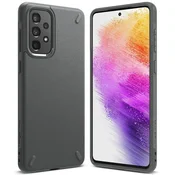 RINGKE Izdržljiva i fleksibilna maskica za Galaxy A73, oniks siva