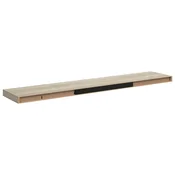 Vidaxl Stenske police 2 kosa barva hrasta 120x23,5x3,8 cm MDF