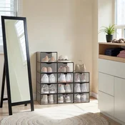Songmics Škatla za organizacijo čevljev 332x23x145 cm prozorna