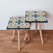 Hanah Home Set klub stocica 2Shp38, 2 komada, Šareni