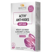 Biocyte Activ Anti-Wrinkle - Anti-Aging - Reduces Wrinkles & Nourishes the Skin 30 Capsules