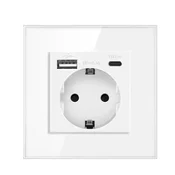 SmartHome Zidna uticnica, USB-C, Bela