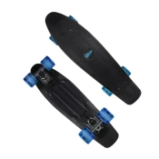 Muuwmi NoRules Skateboard ABEC 5 FUN črna in modra
