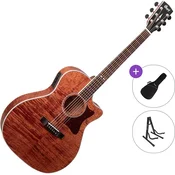 Cort GA5F-FMH Standard SET Open Pore Natural Elektroakustična jumbo