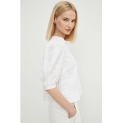 Pamucna majica Barbour Modern Heritage za žene, boja: bijela, bez uzorka, LSH1592