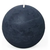 shumee Sveča Spaas Rustikalna krogla 80 mm 24 ur, temno modra