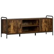 vidaXL TV omarica 133 x 33 x 50 cm Dimljen hrast Inženirski les