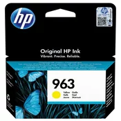 HP 963 (3JA25AE#301), originalna kartuša, rumena, 11ml, Za tiskalnik: HP OFFICEJET PRO 9012, HP OFFICEJET PRO 9014, HP OFFICEJET PRO 9015, HP