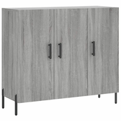 vidaXL vidaXL Komoda siva sonoma 90x34x80 cm konstruiran les, (20805476)