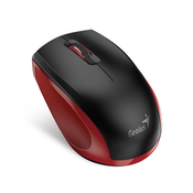 GENIUS miška NX-8006S/ 1600 dpi/ brezžična/ tiha/ črna/ rdeča