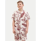 Jack & Jones Junior Srajca Luke 12277298 Écru Relaxed Fit
