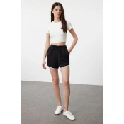Trendyol Black Piping Detailed Mini Shorts & Bermuda