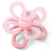 BABYONO Silikonski zobotrebec Flower - roza