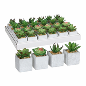 slomart dekorativna rastlina mica decorations 8 x 5 cm zelena pvc sočno