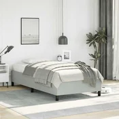 Okvir kreveta bez madraca svijetlosivi 100x203 cm Twin XL baršunasti