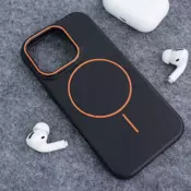 Maska Mag Case Summer Beats za iPhone 16 Pro crno narandzasta