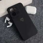 Maska Golden Heartbeat za Xiaomi Redmi 15C (173mm) crna