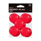 Magneti za ploču GRAND 40 mm crveni 10 komada 130-1701