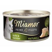Miamor Feine Filets Naturell piščanec & zelenjavo 80 g