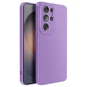 AVIZAR Mehak silikonski ovitek za Galaxy S26 Ultra z ojačanim blokom kamere, Vijolična, (5000275210)